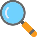 Ícono de lupa para encontrar un video